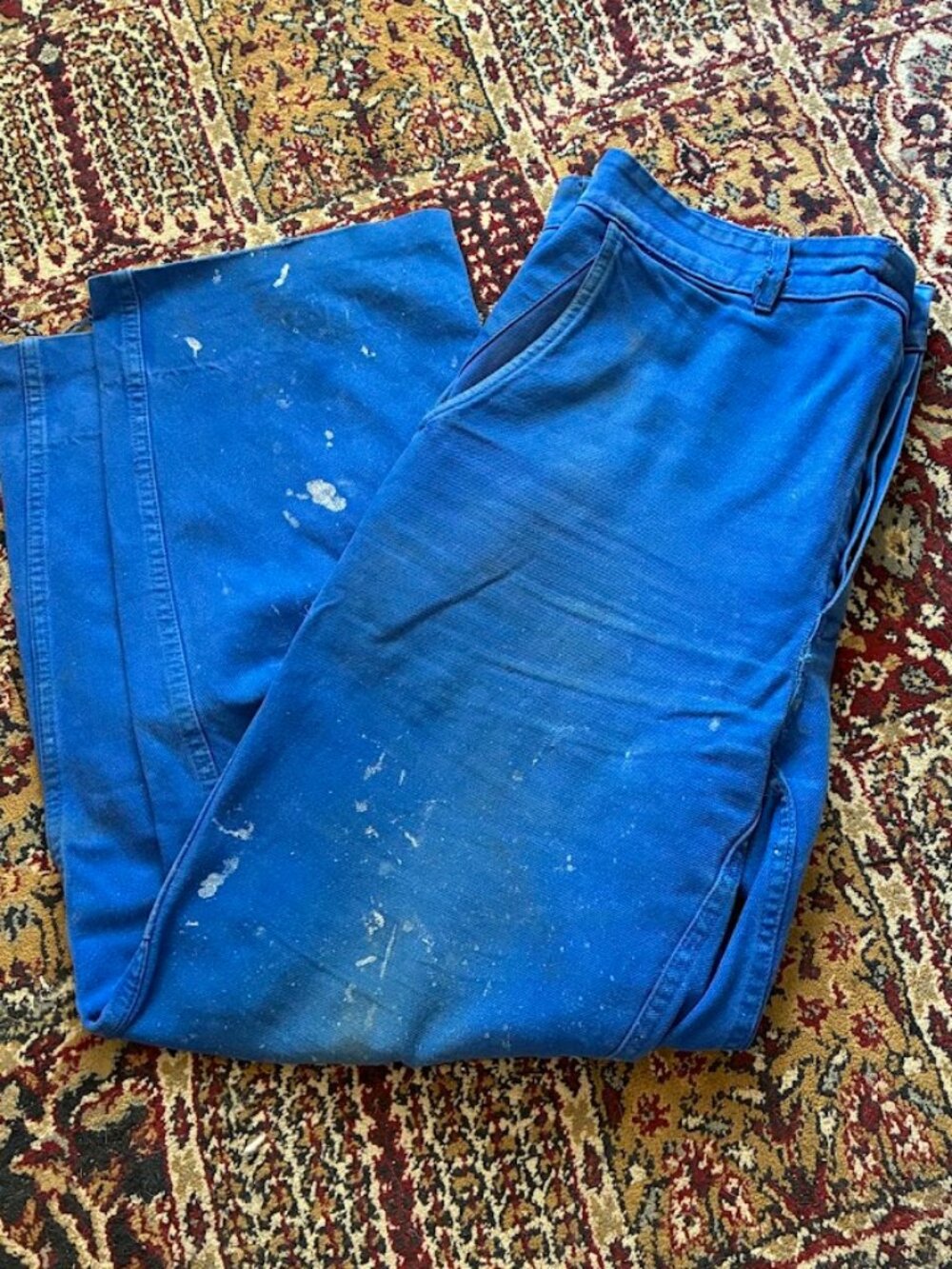Blue painters pants